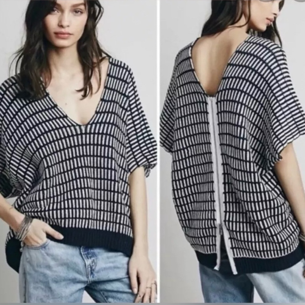 Free People Something Special Zip Back Sweater